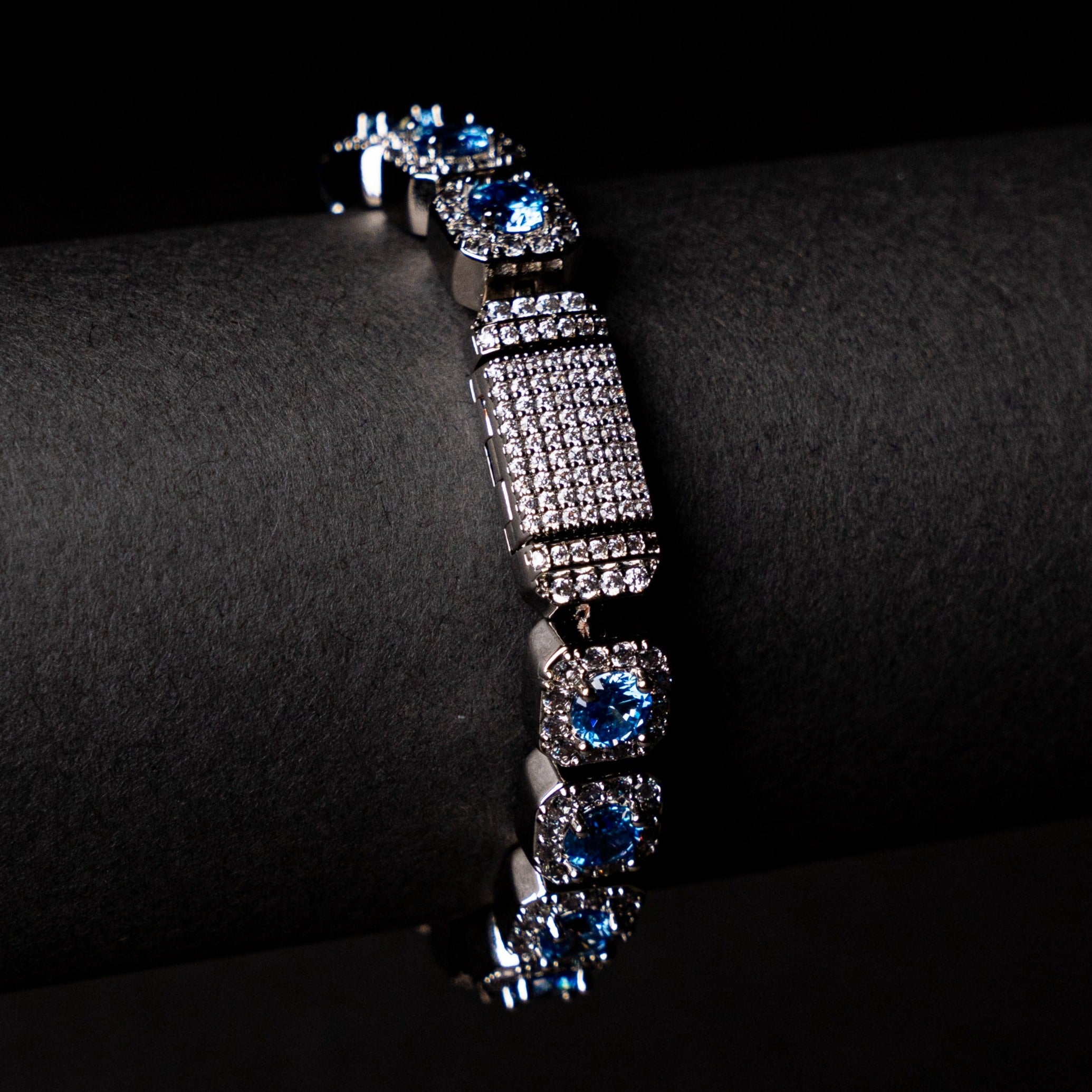 Blue Cushion Bracelet